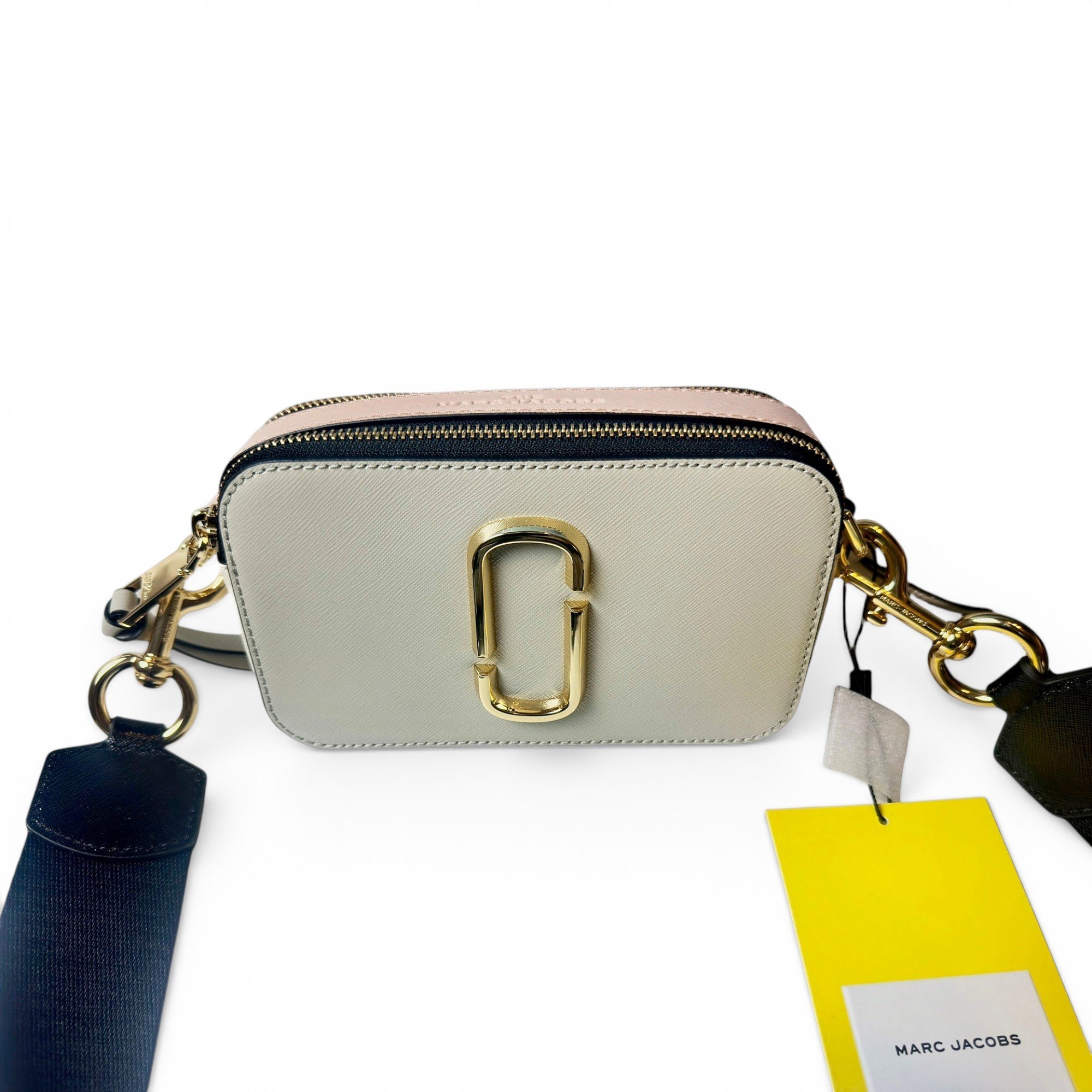 Snapshot leather handbag