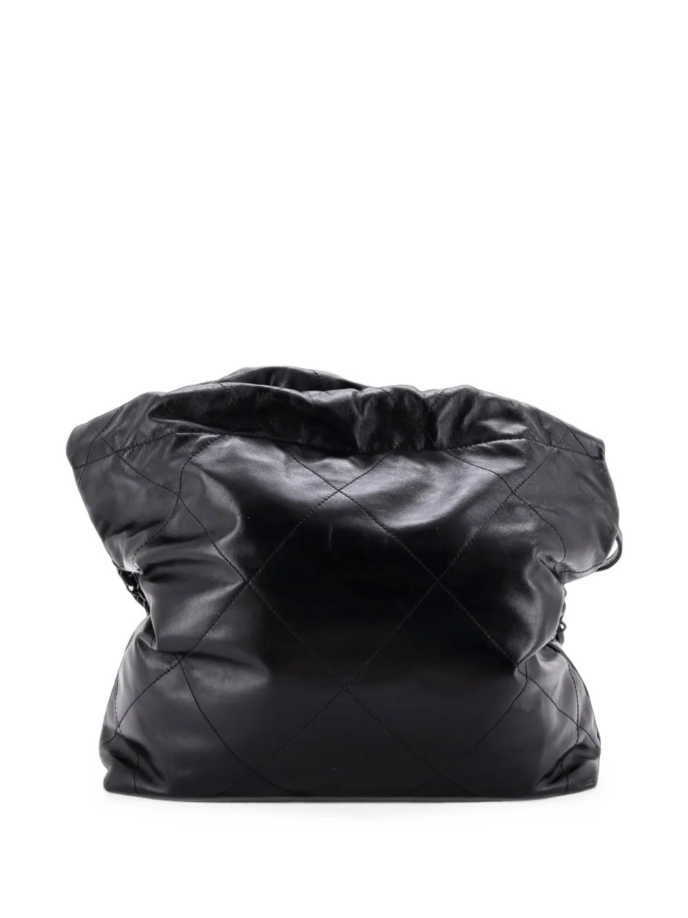 So Black 22 Chain Quilted Calfskin Small hobo bag