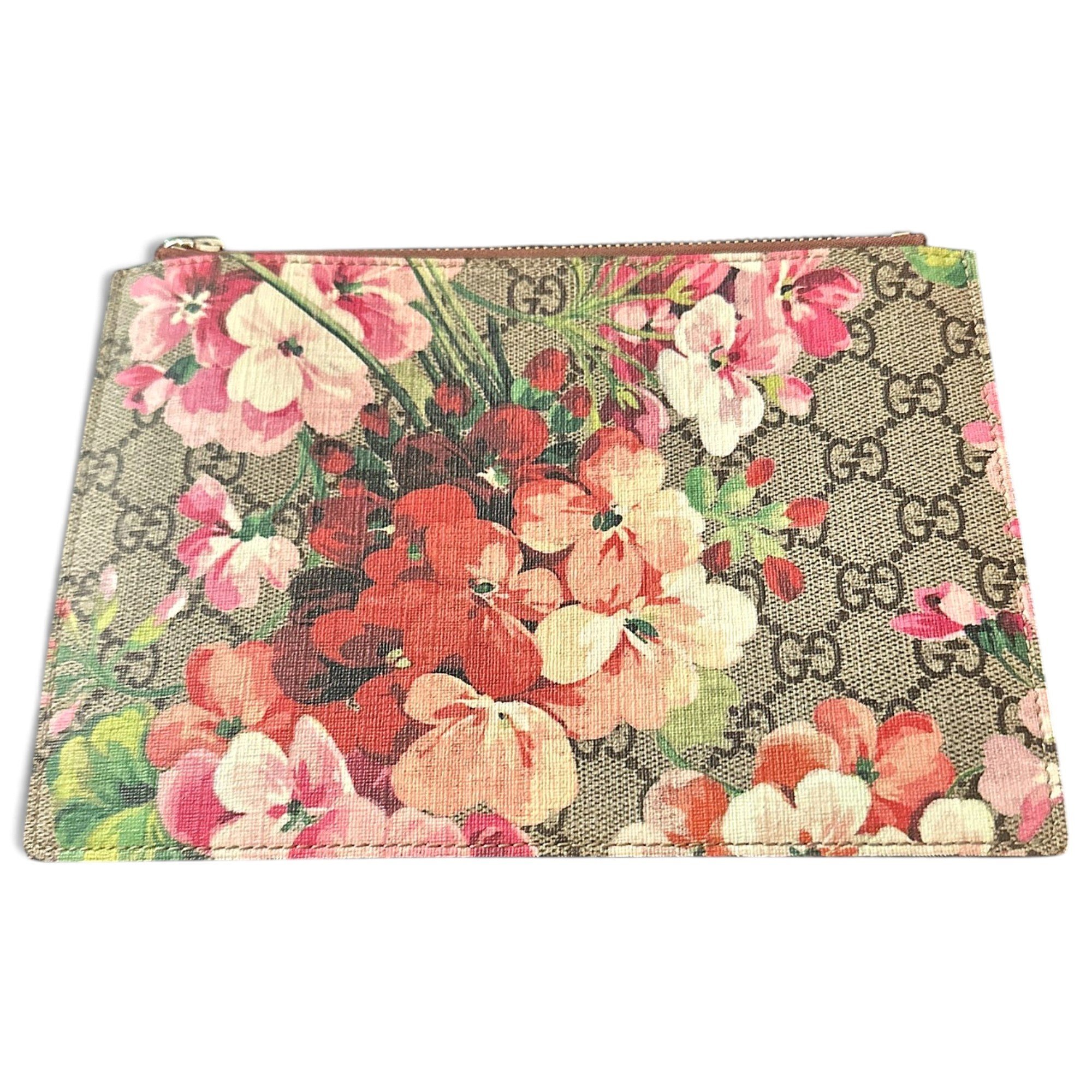 Leather clutch bag