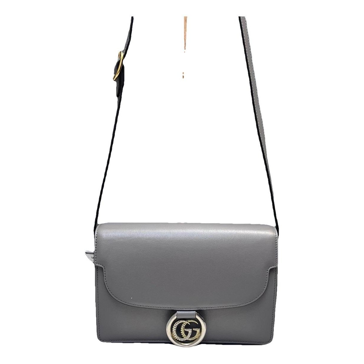 Interlocking leather handbag