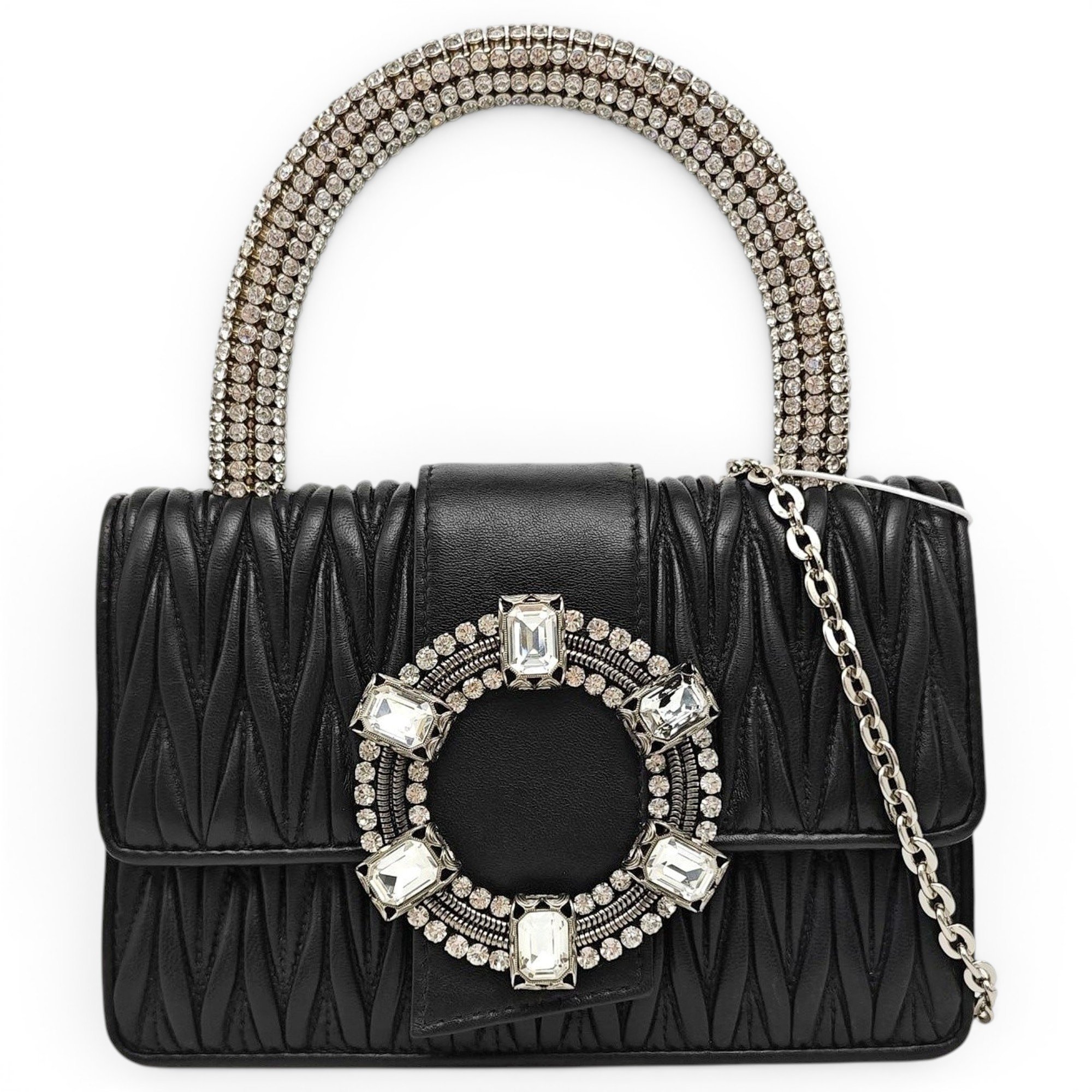 My Miu leather handbag