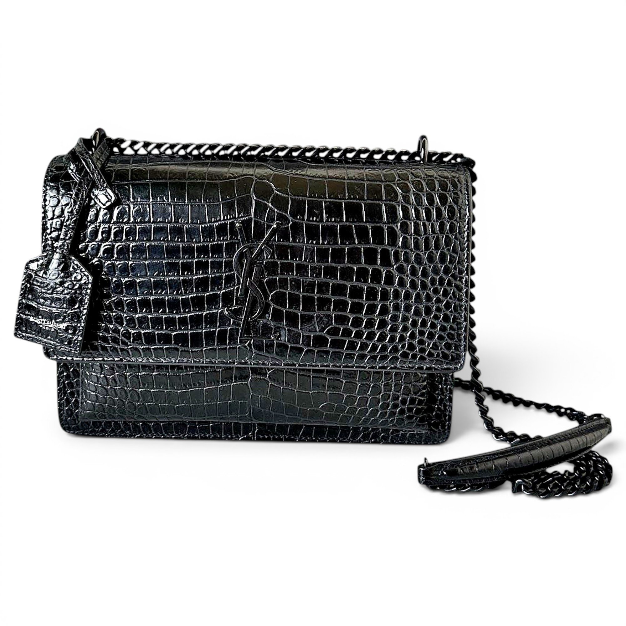 Sunset leather handbag