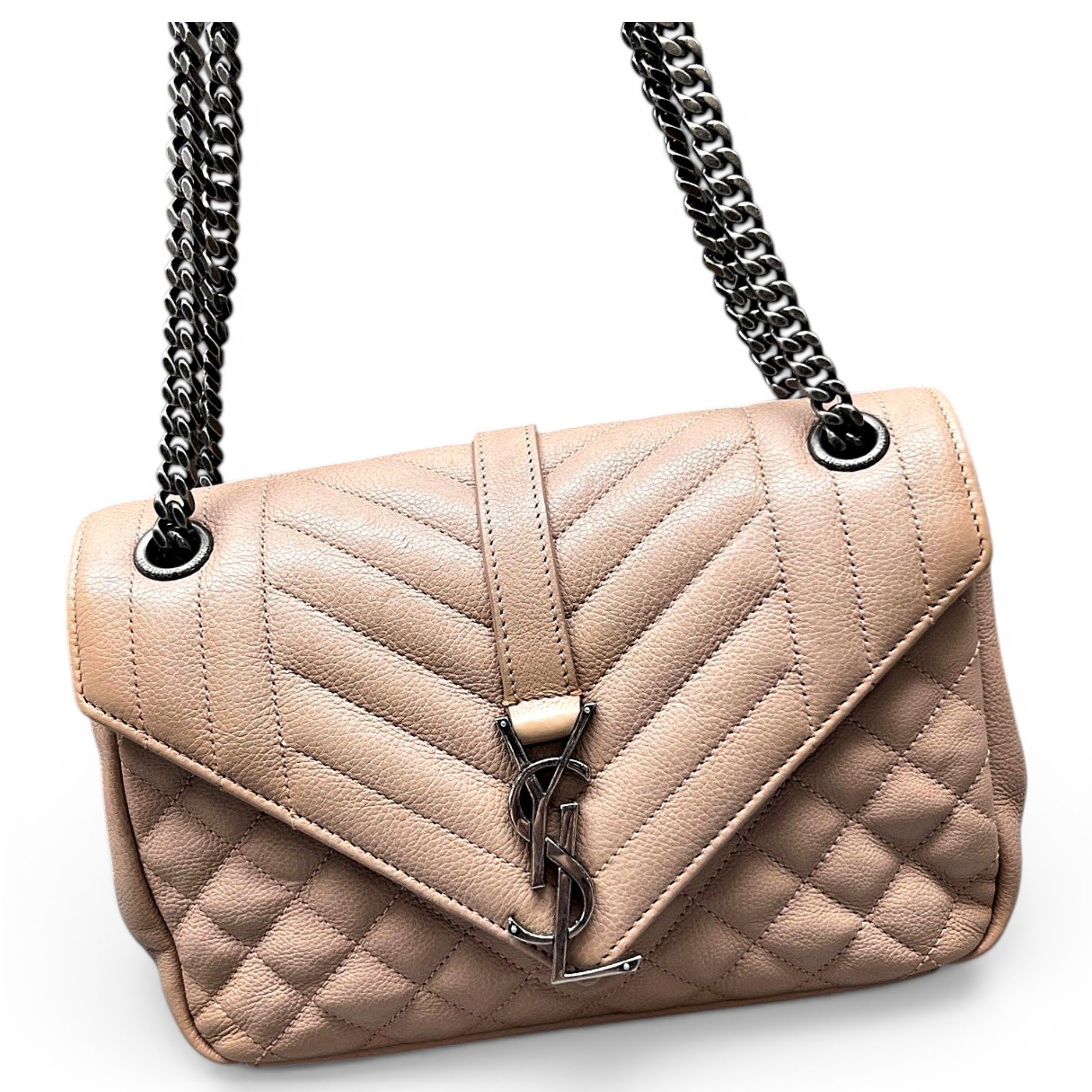 Envelope leather handbag