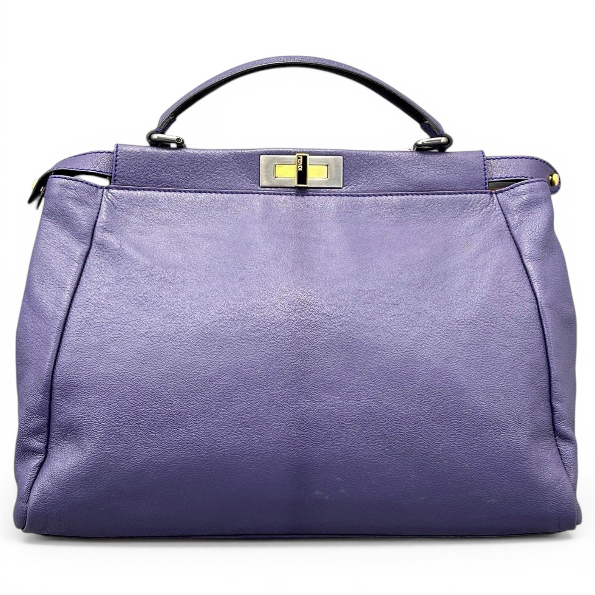 Peekaboo leather handbag