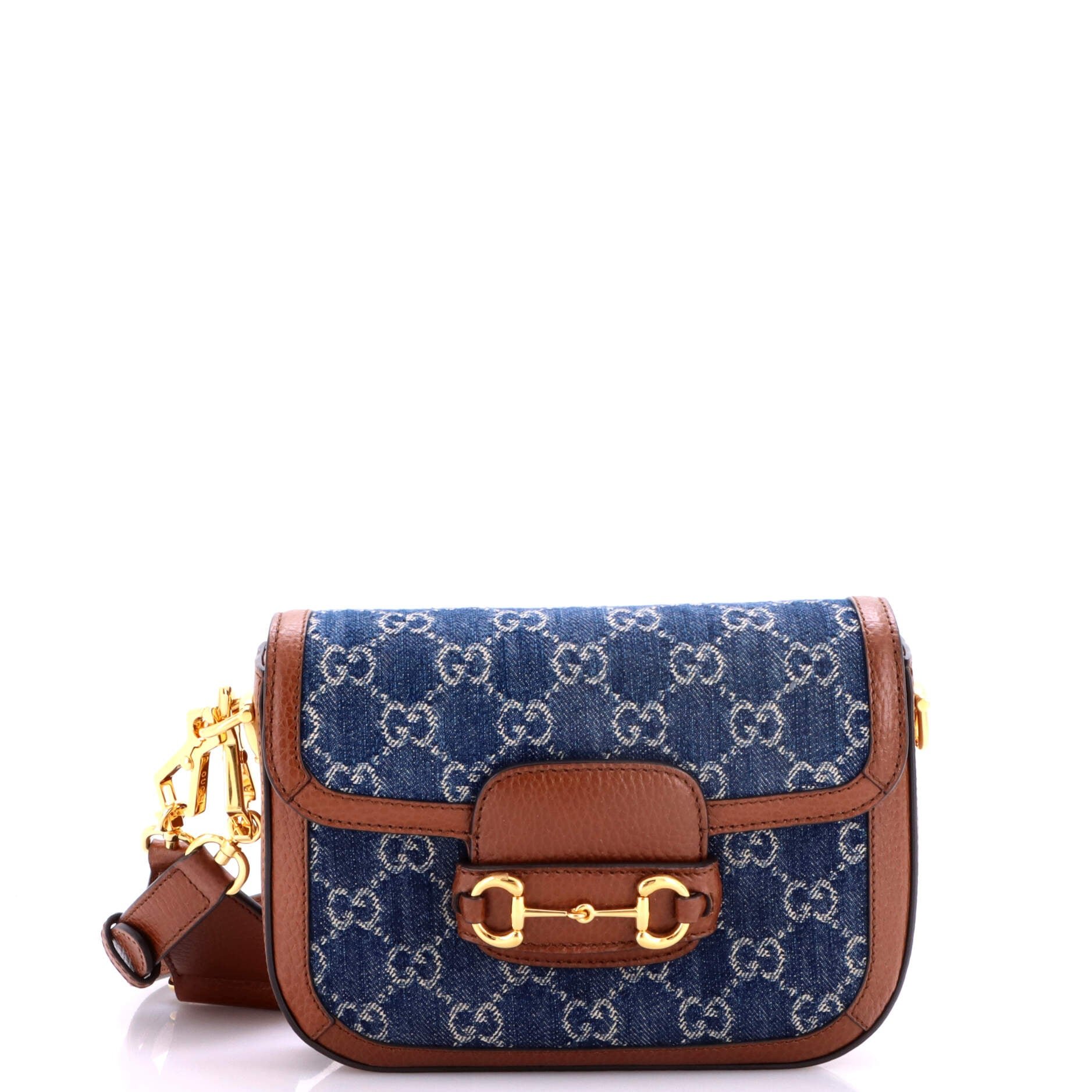 Horsebit 1955 Shoulder Bag GG Denim Mini