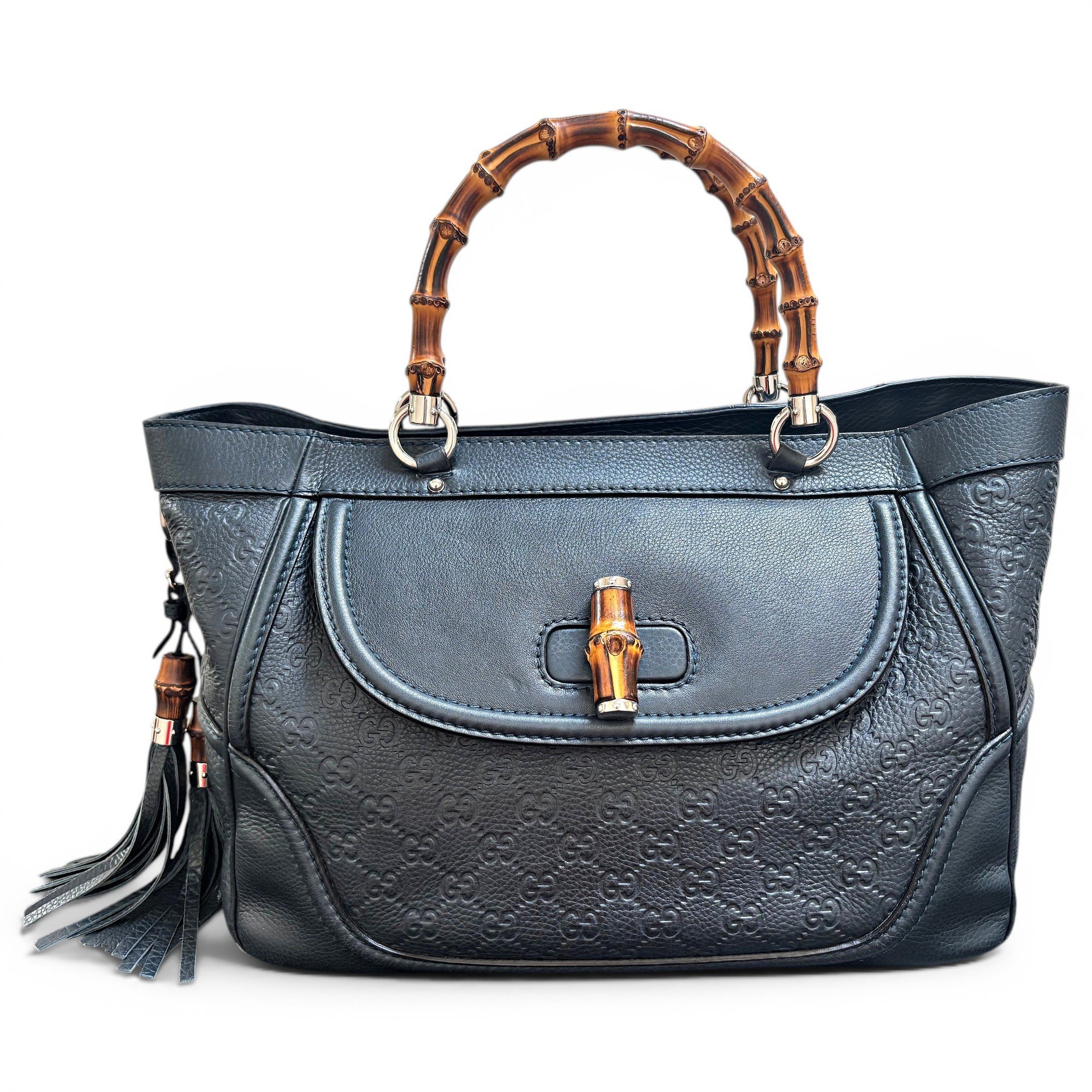 New Bamboo leather tote