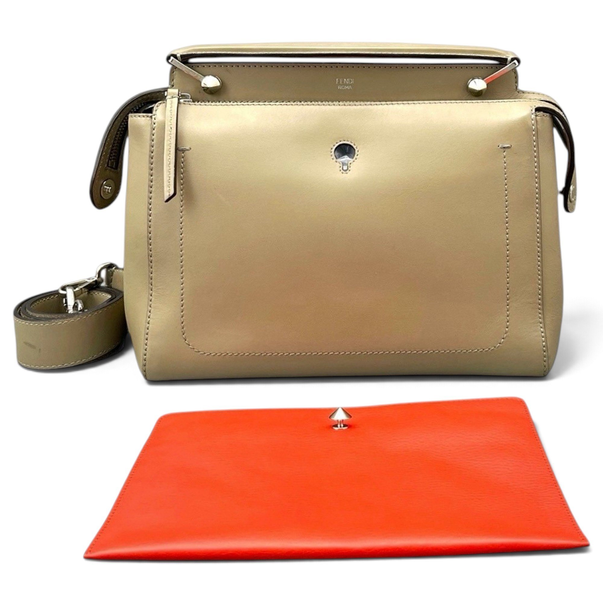Dot Com leather handbag