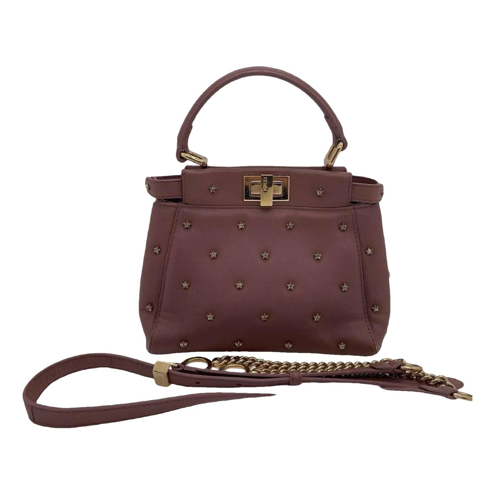 Peekaboo leather handbag