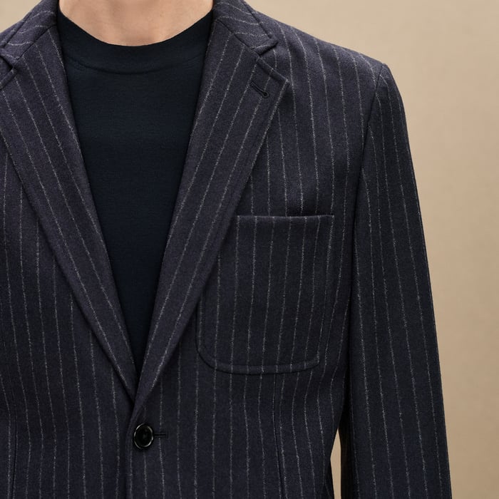 Marine "Rayure Technique" 24 Relax Jacket, Short Model