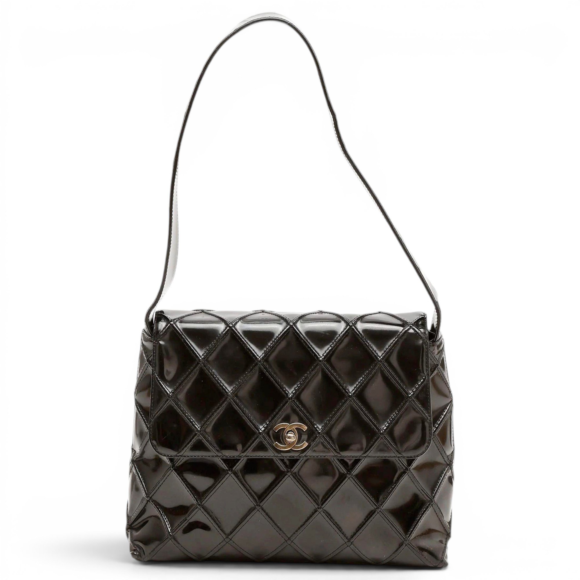 Trendy CC Quilted leather handbag