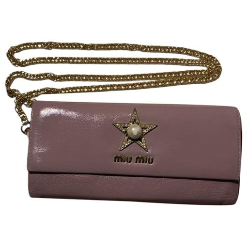 Leather clutch bag