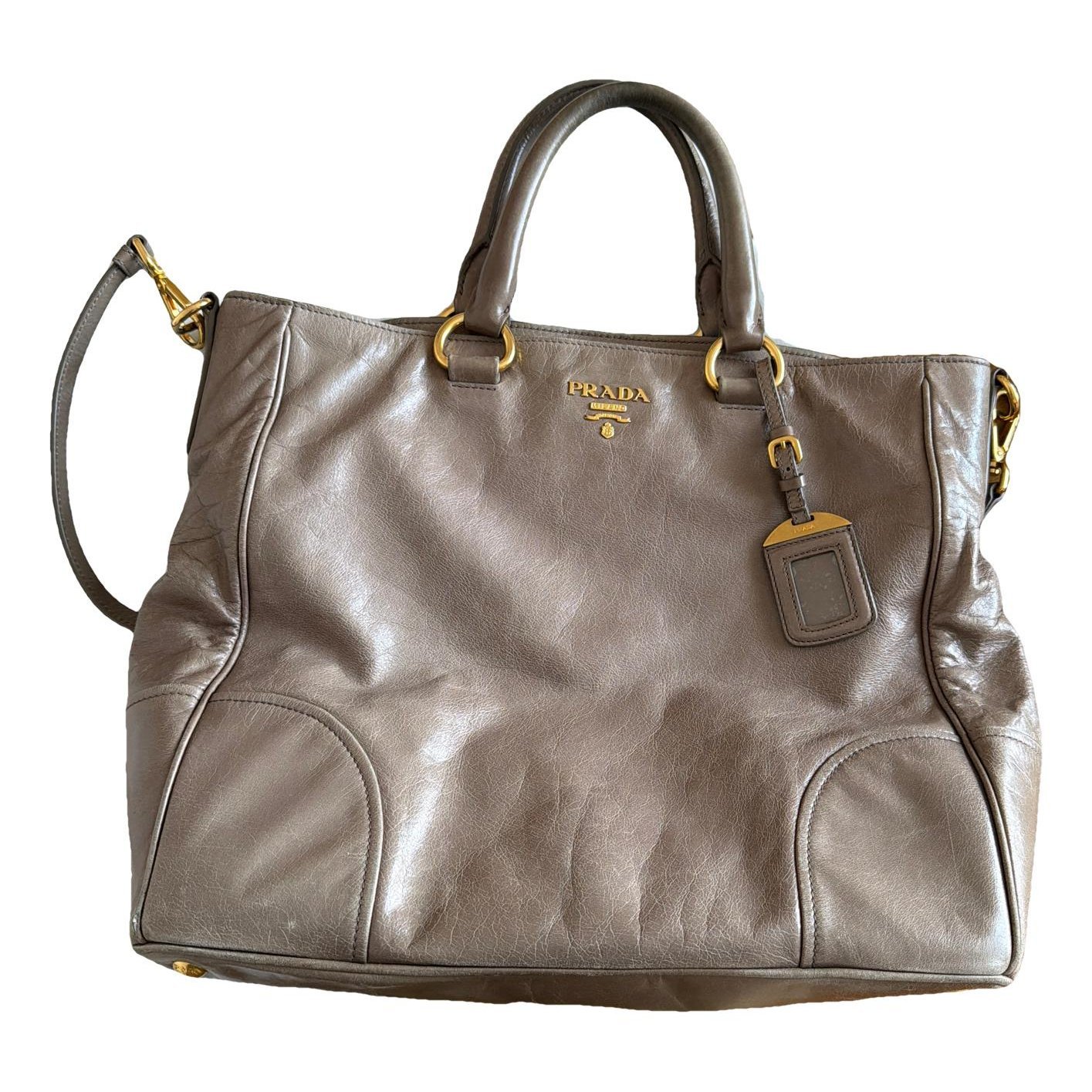 Madras leather handbag