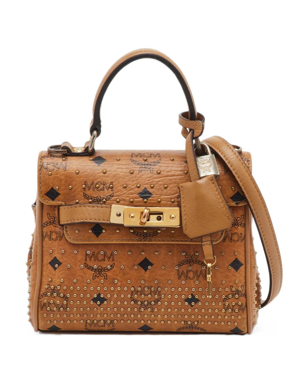 Visetos studded top-shoulder bag