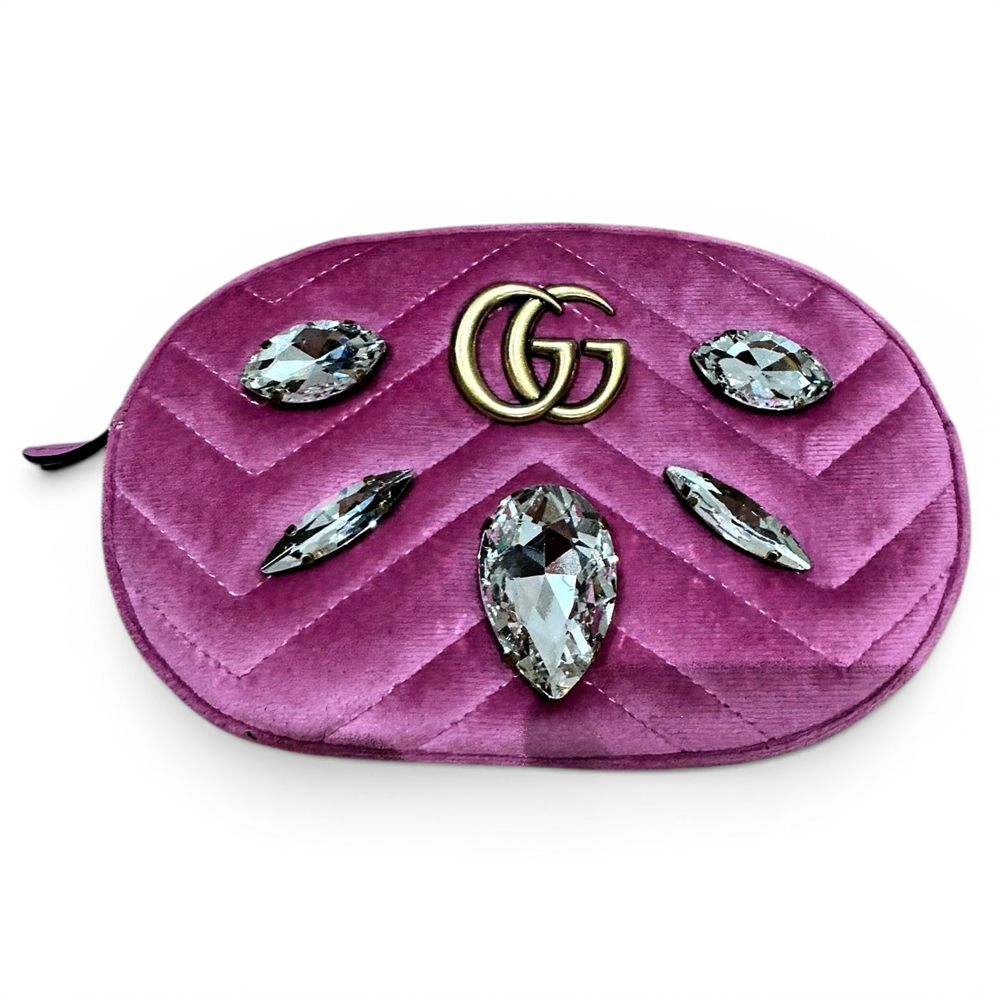 Velvet clutch bag