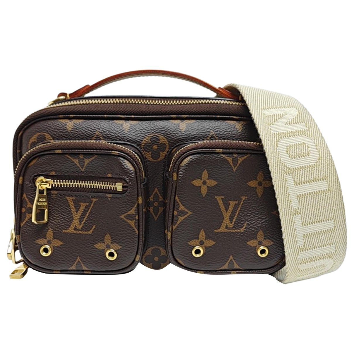 Croisé Utility leather handbag