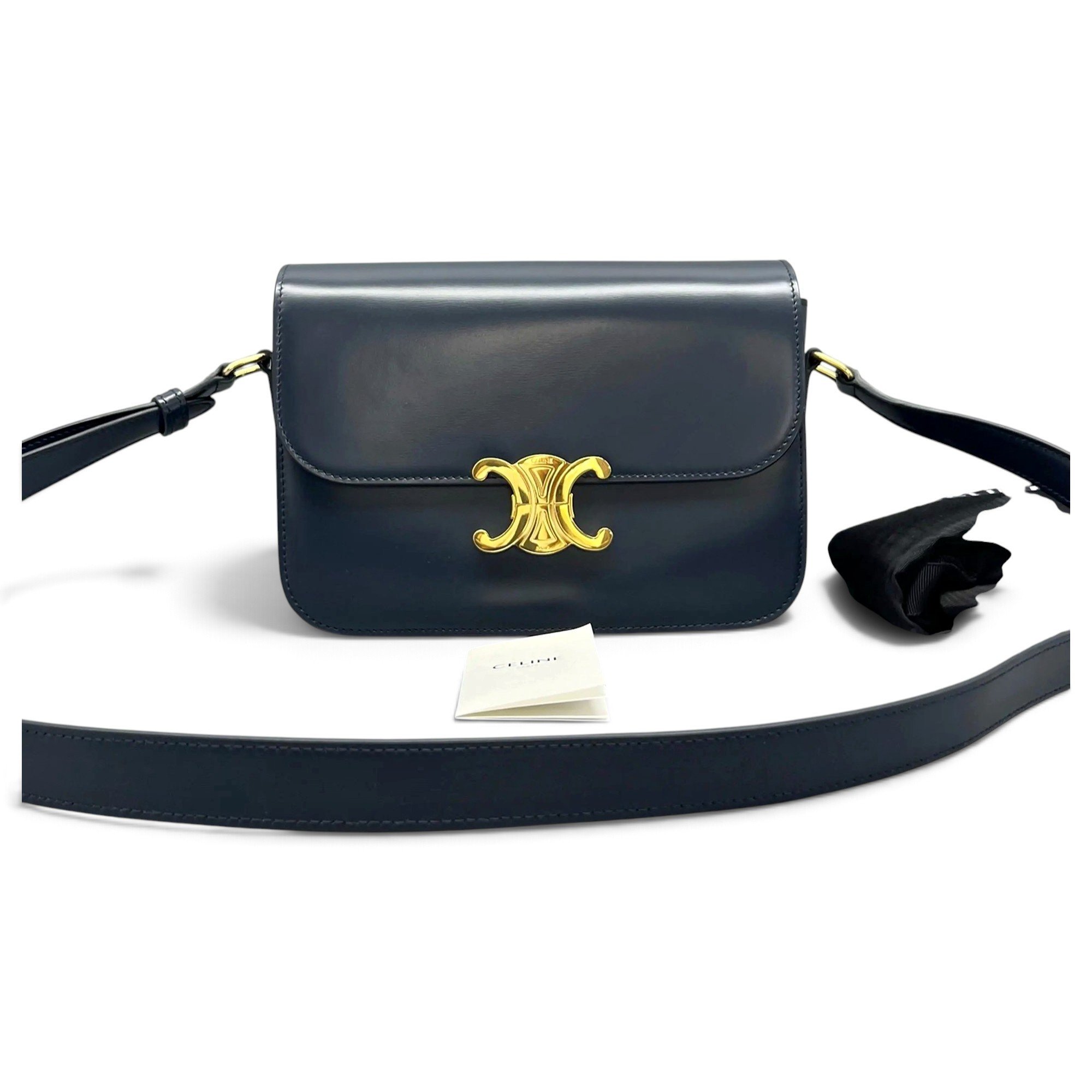 Triomphe leather handbag