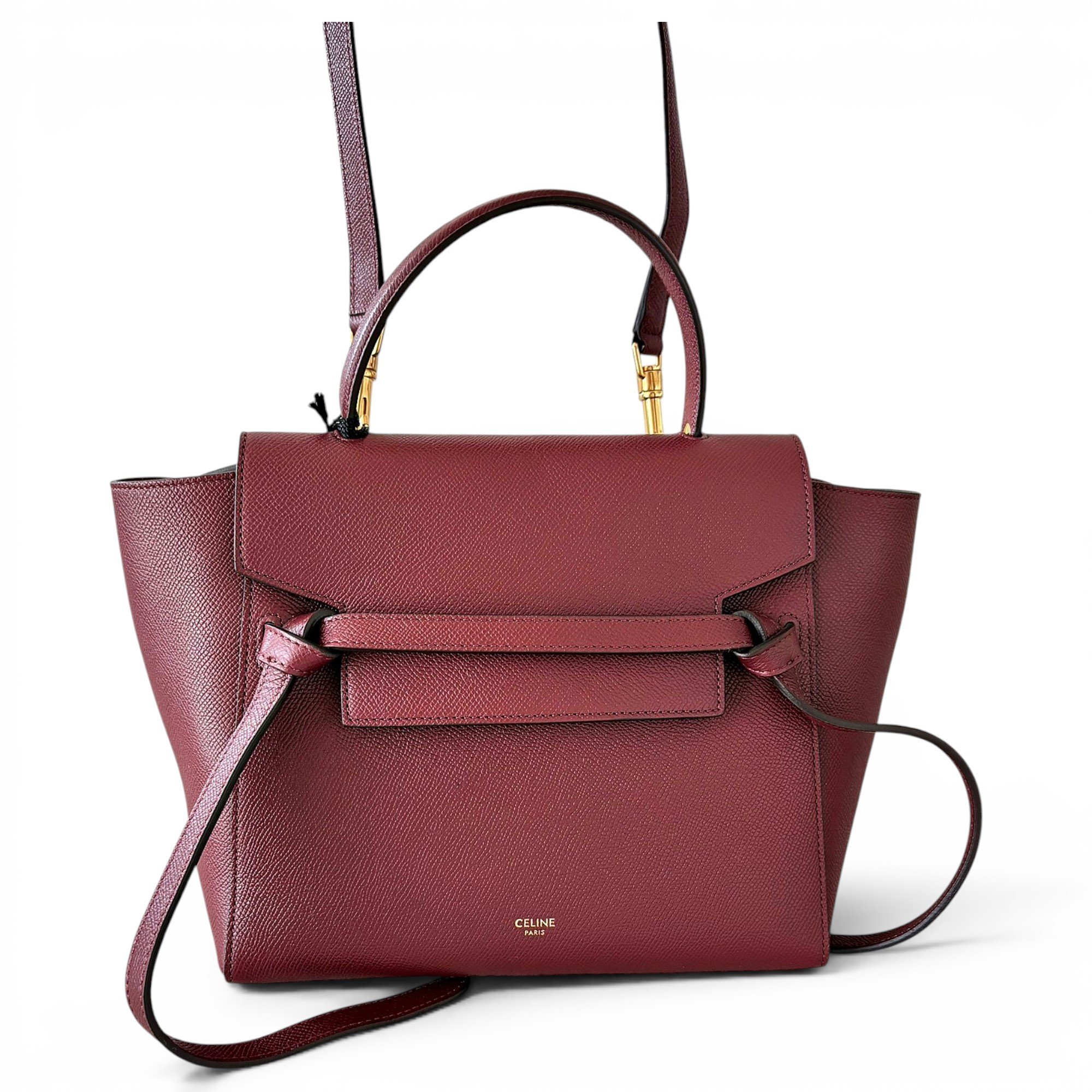Belt leather handbag
