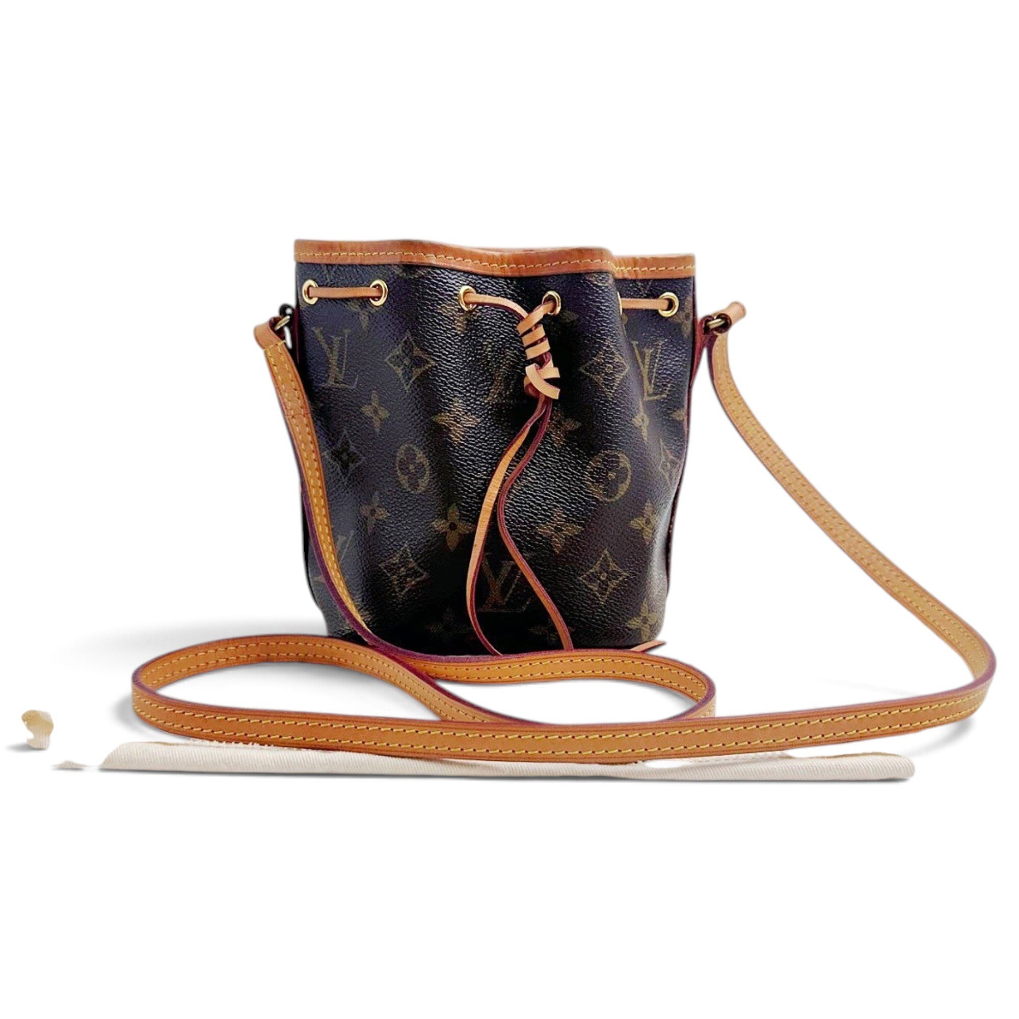Nano Noé leather handbag