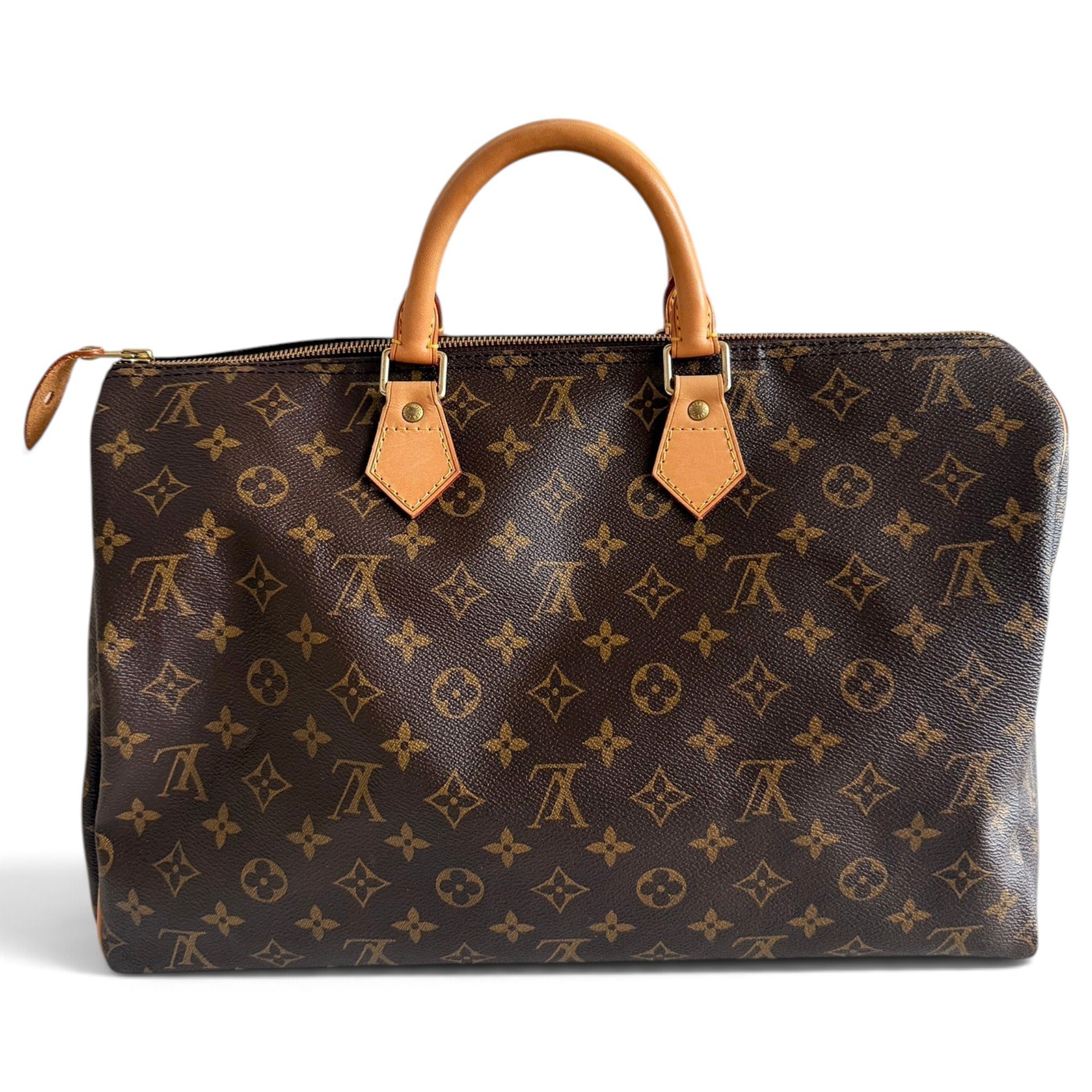 Speedy leather handbag