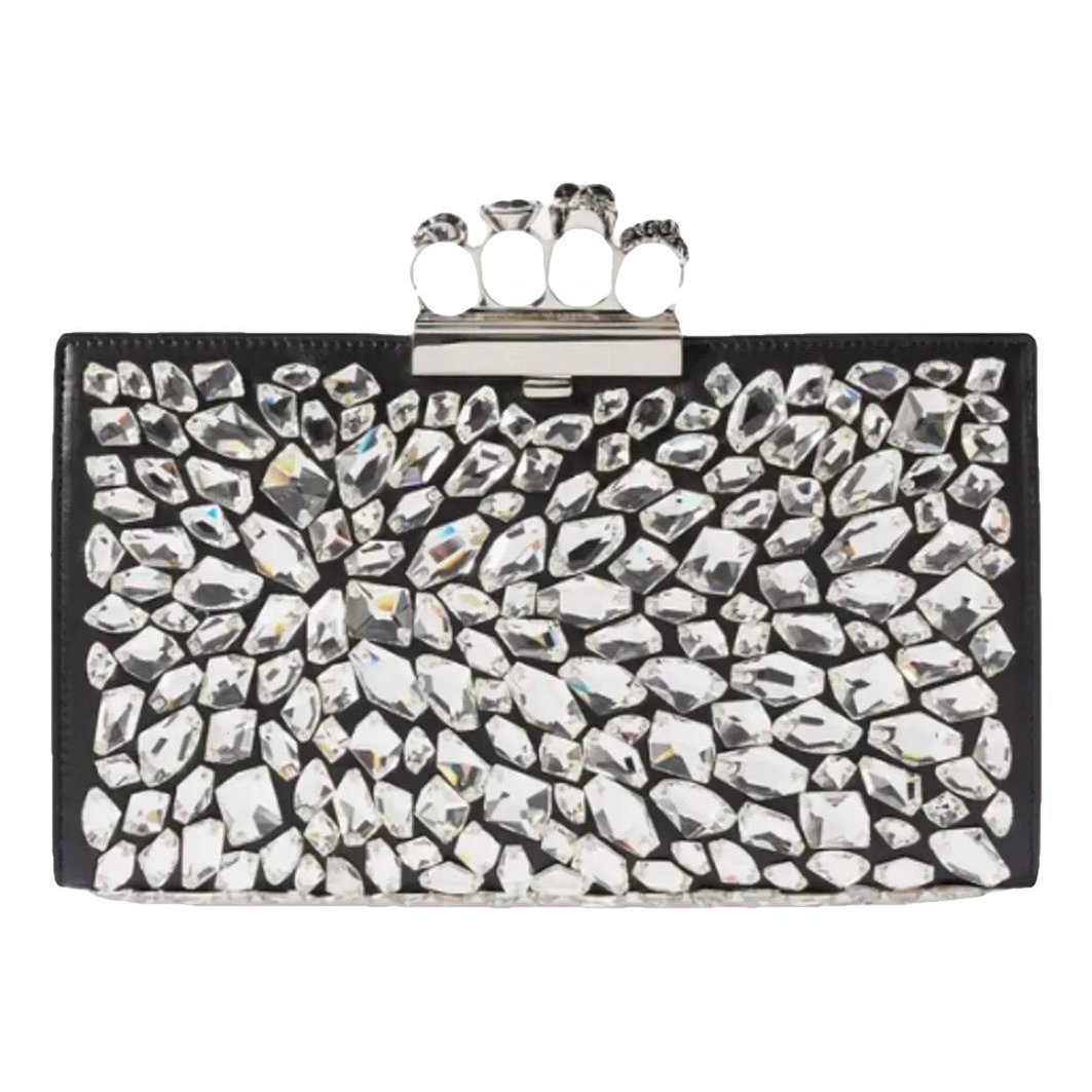 Alexander McQueen Knuckle leather clutch bag