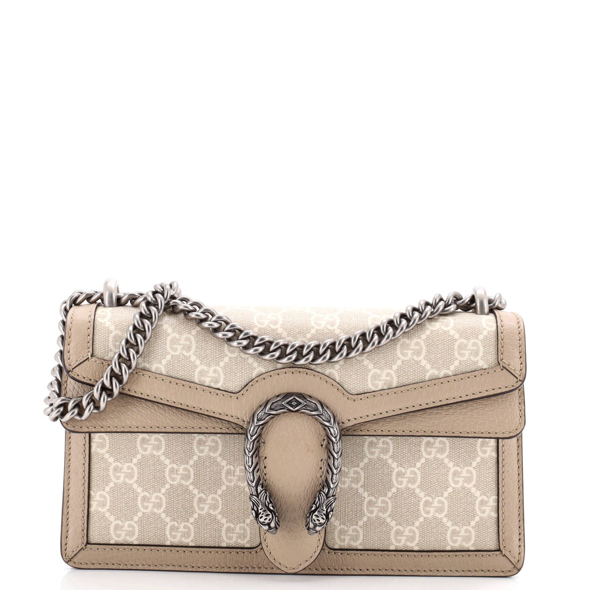 Dionysus Bag GG Coated Canvas with Leather Small