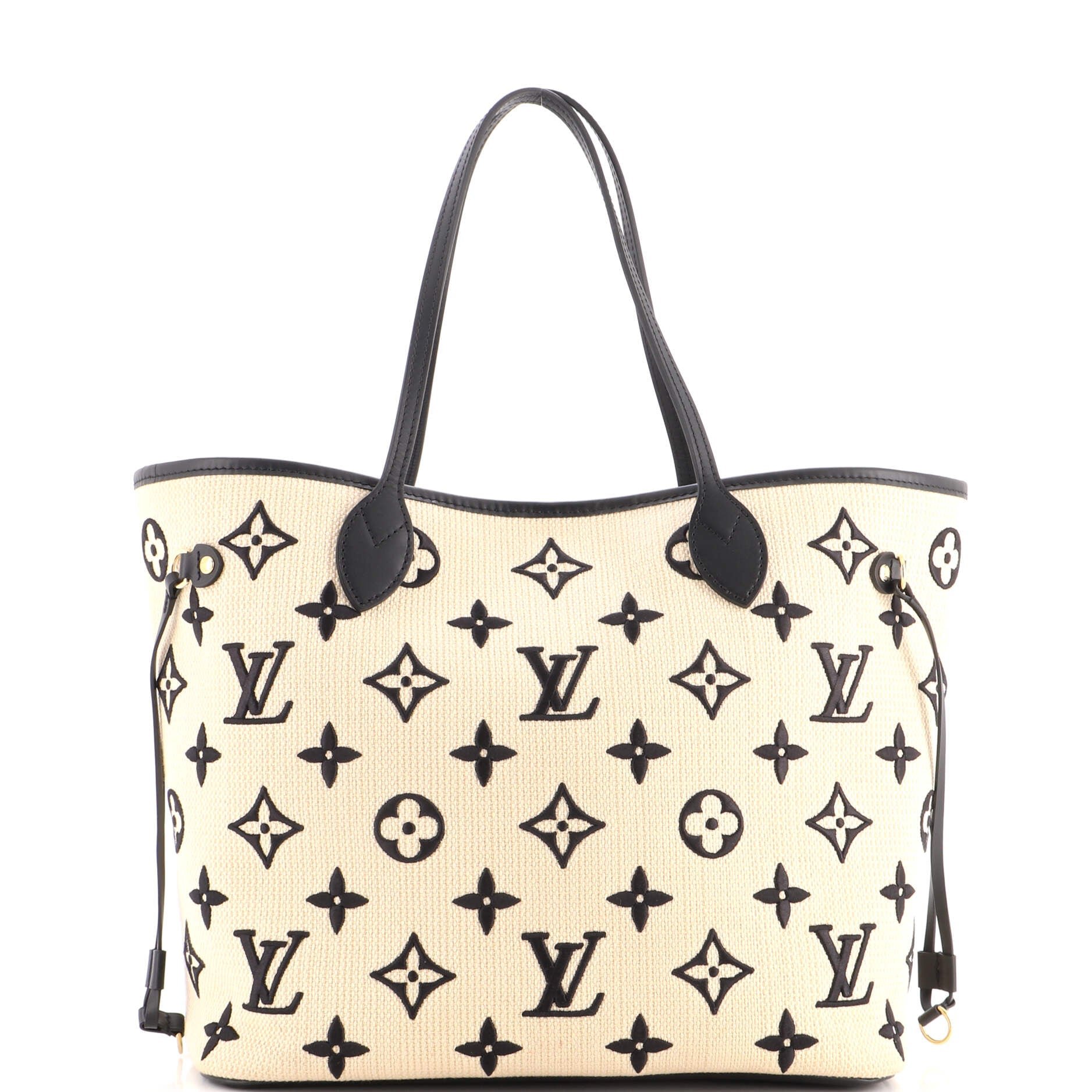 Neverfull NM Tote By The Pool Monogram Raffia MM