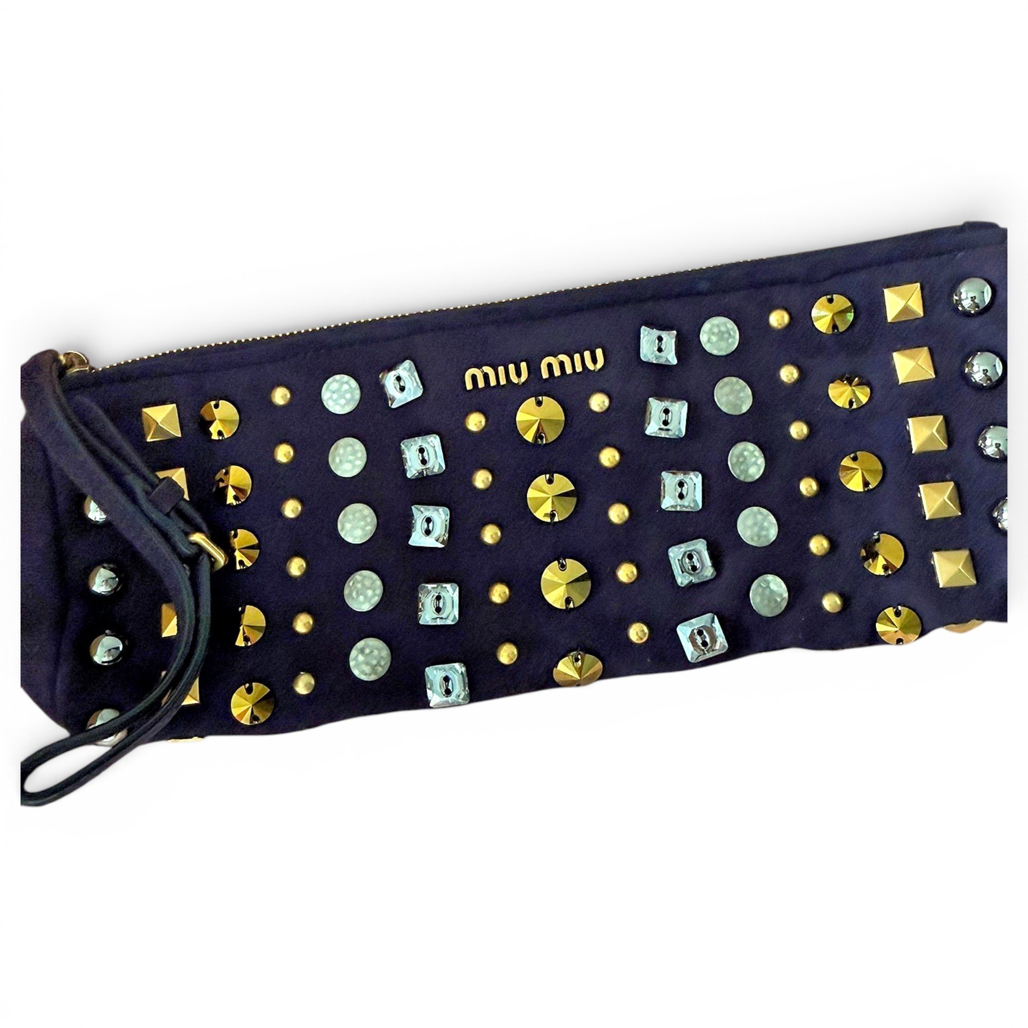 Faux fur clutch bag