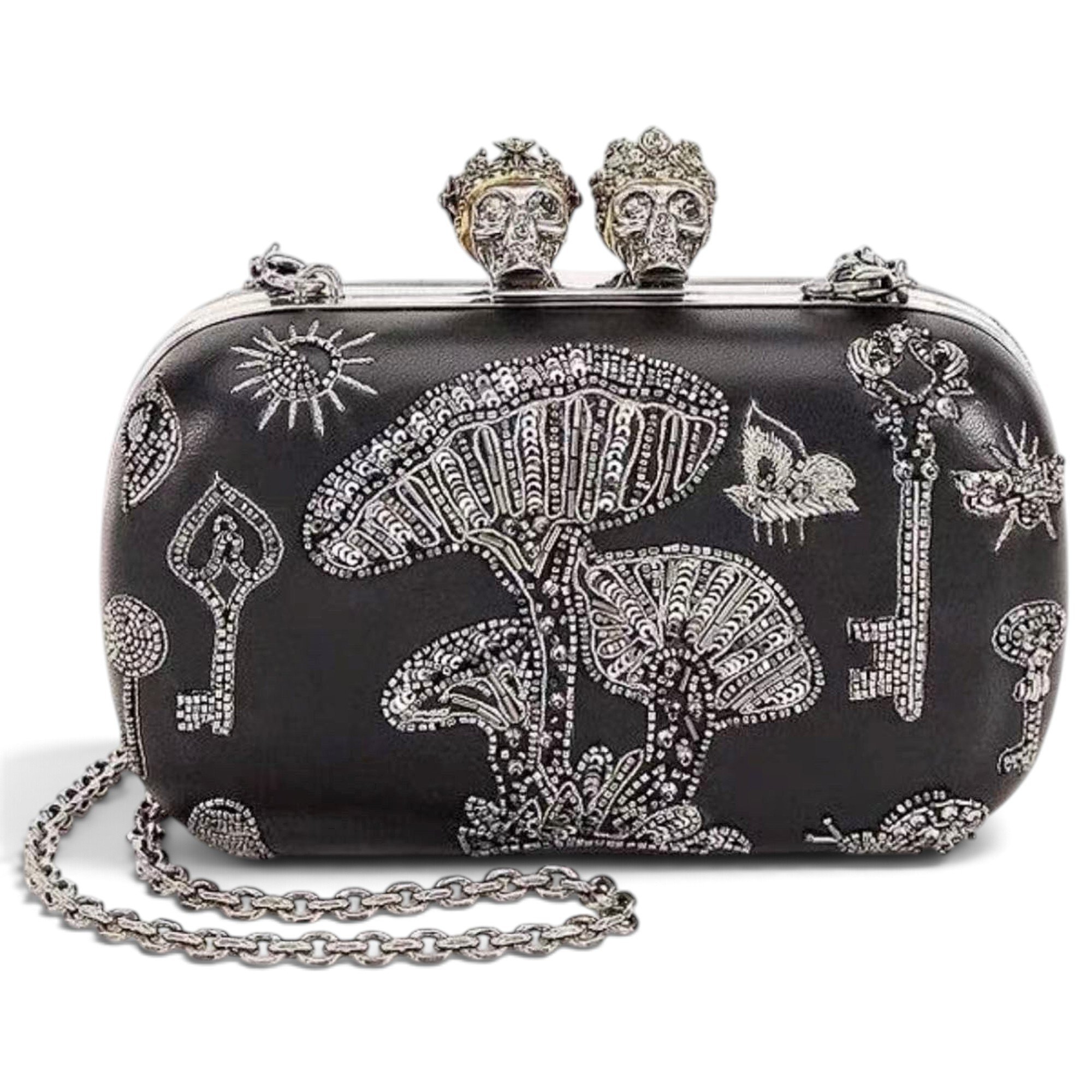 Alexander McQueen Skull clutch bag