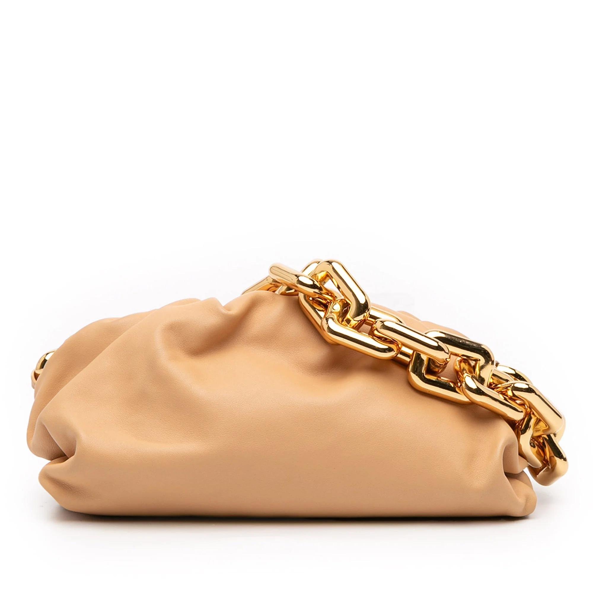 Chain Pouch leather handbag