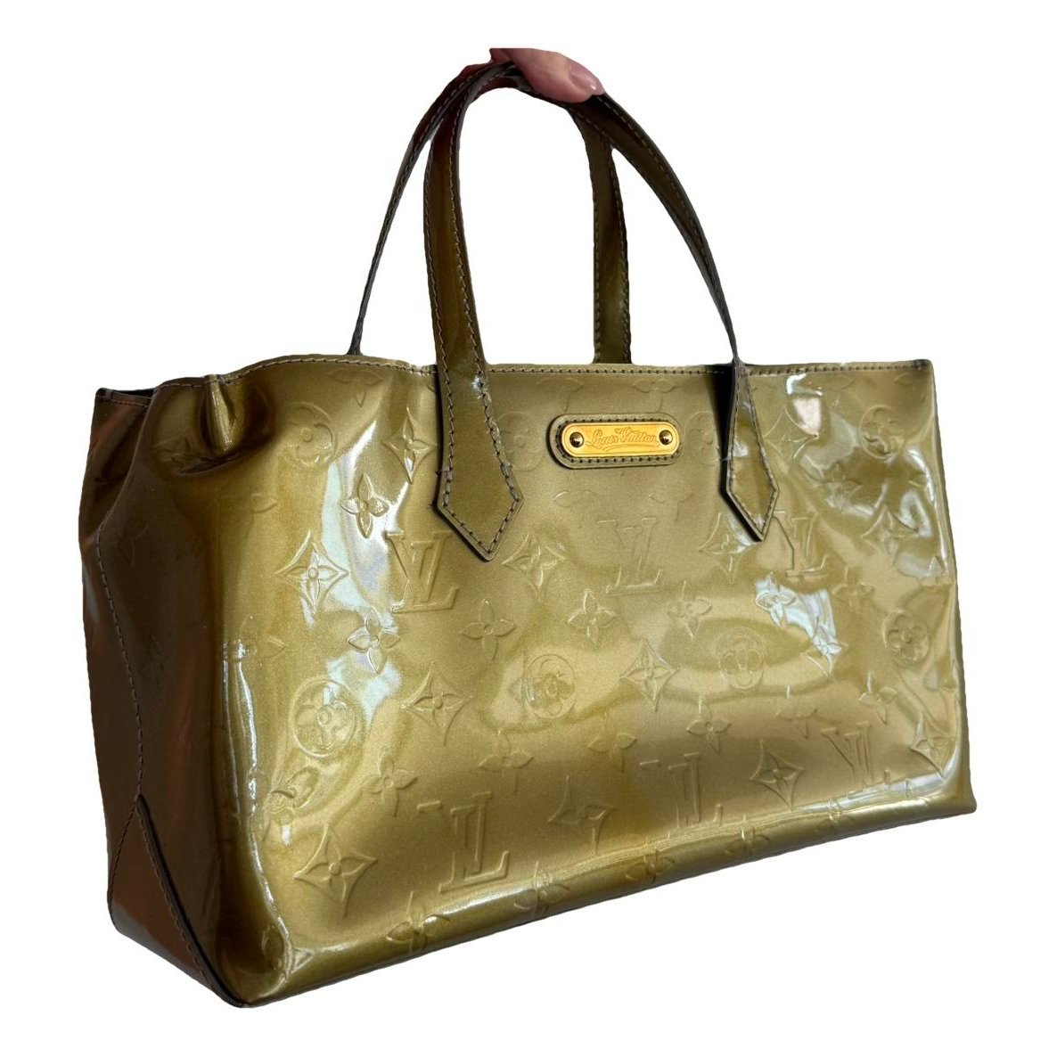 Wilshire patent leather handbag