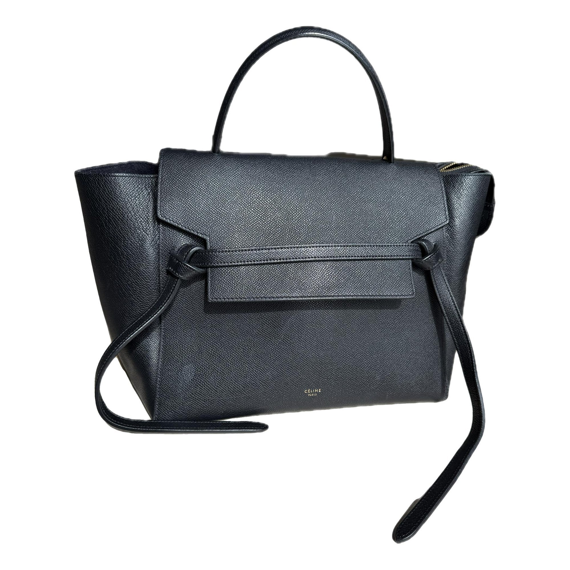 Belt leather handbag