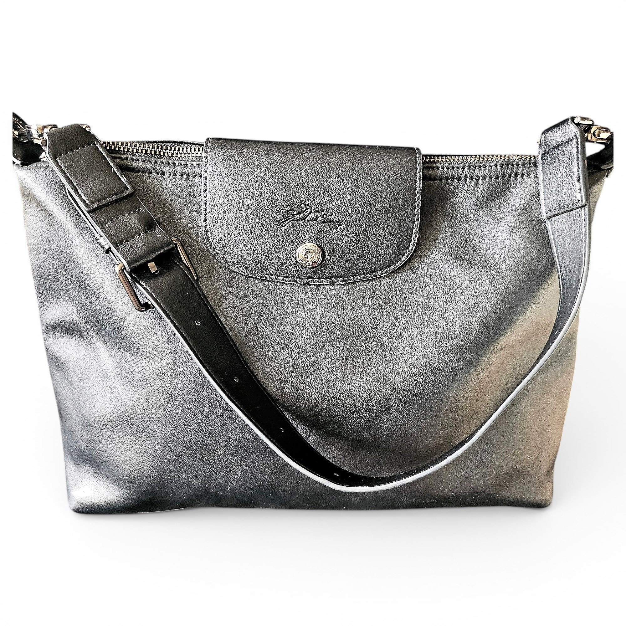 Pliage leather crossbody bag