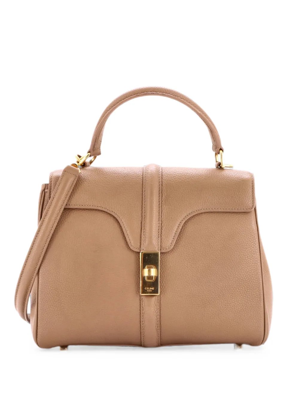 16 Top Handle Bag Grained Calfskin Small satchel