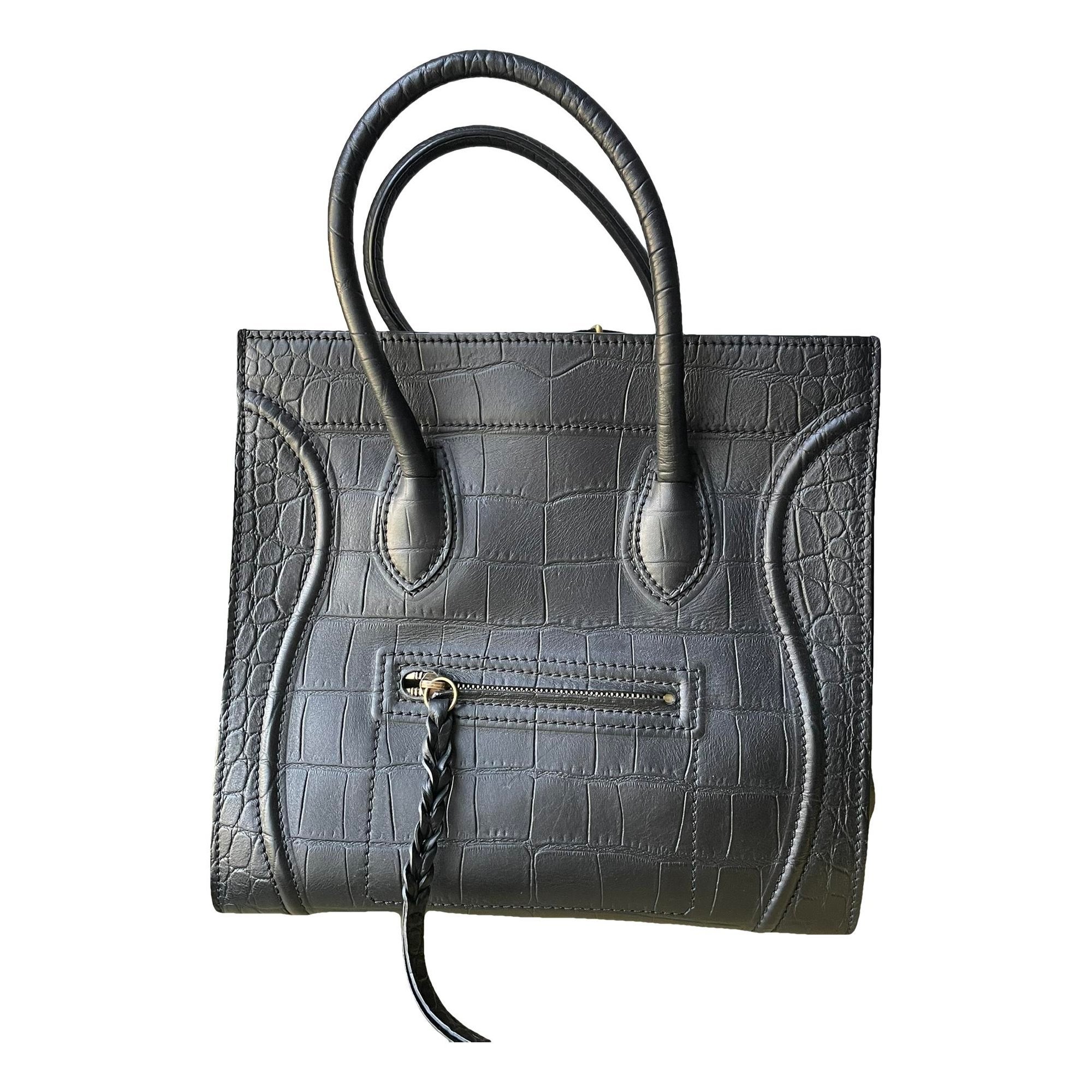 Luggage leather handbag