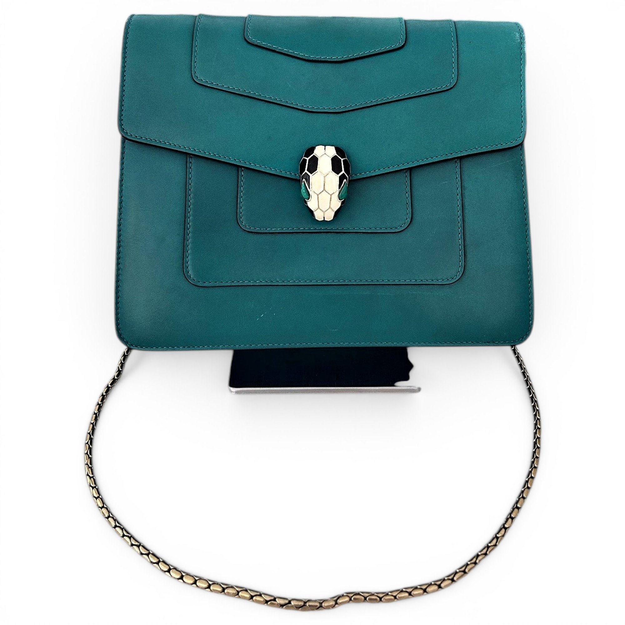 Serpenti leather handbag
