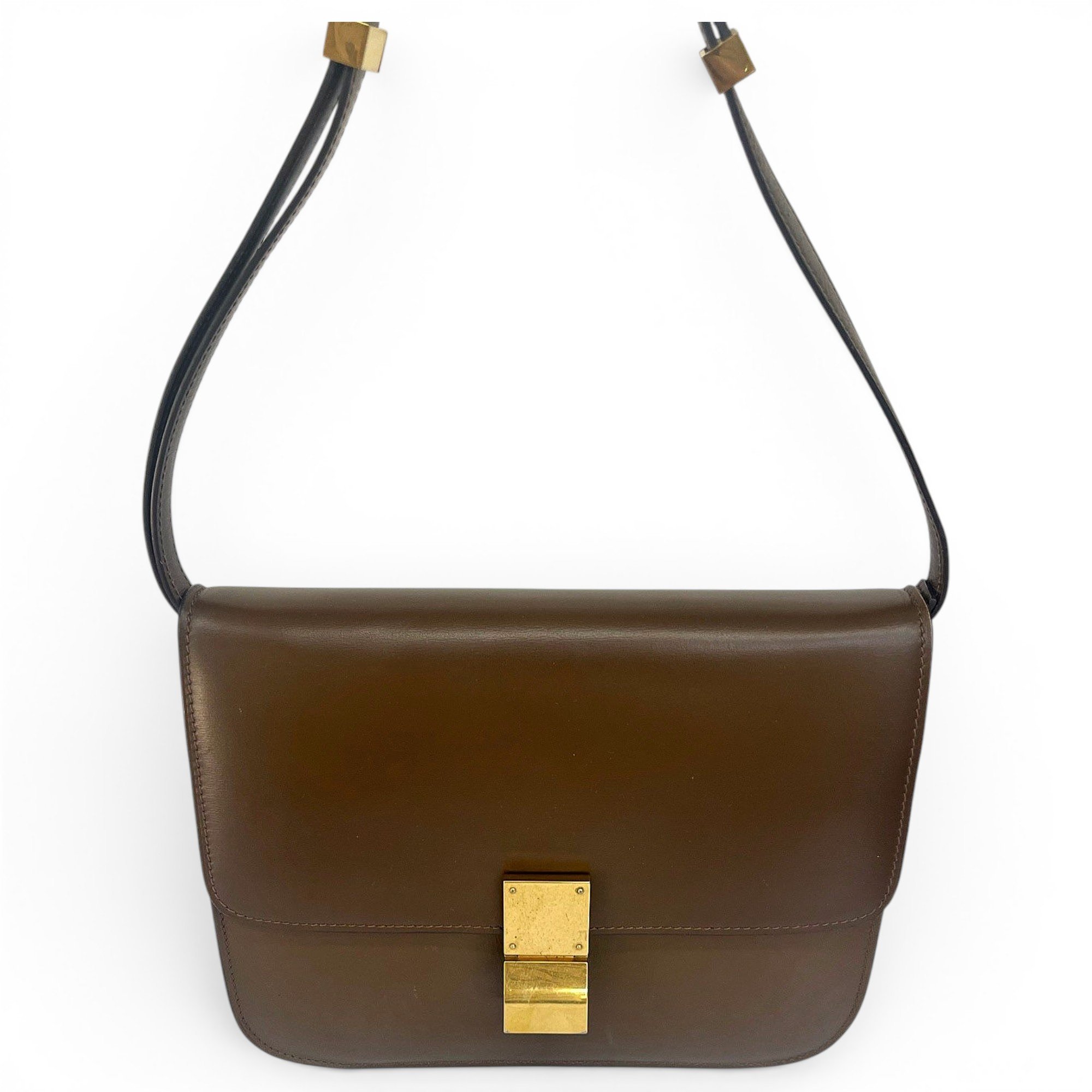 Classic leather crossbody bag