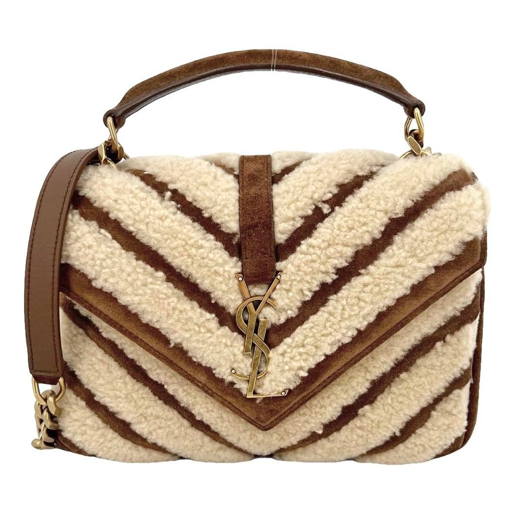 Collége monogramme wool handbag