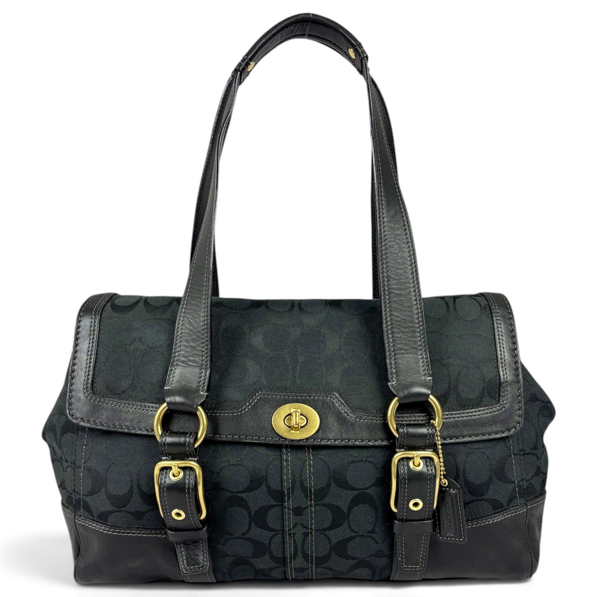 Signature Sufflette cloth satchel