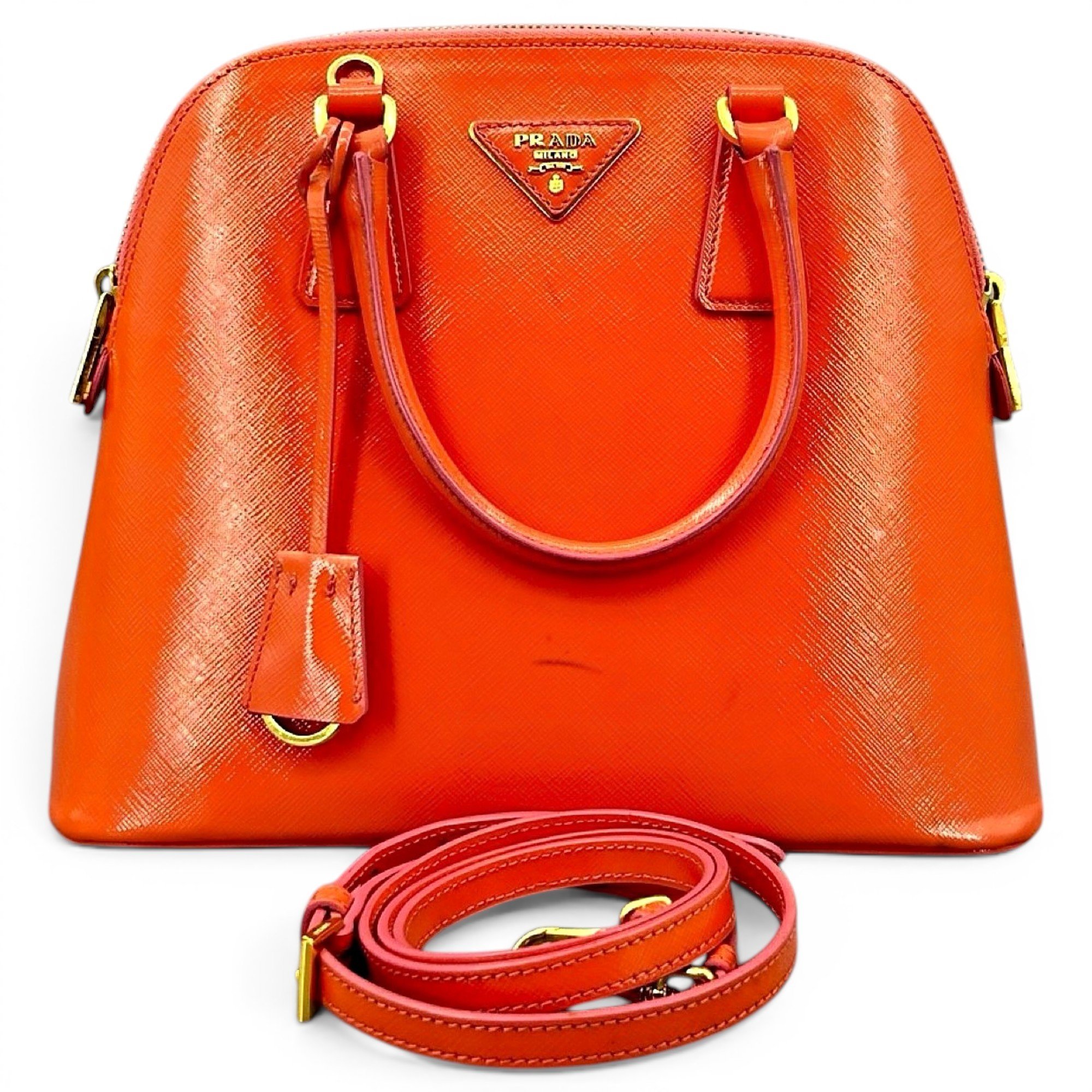 Promenade leather handbag