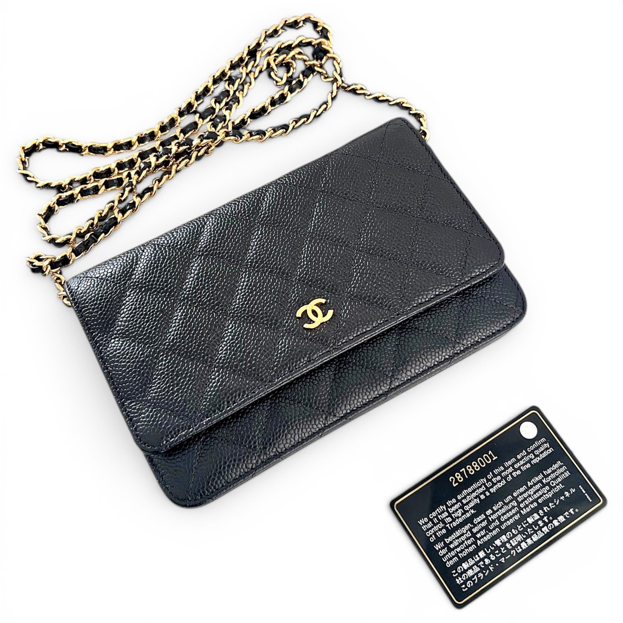 Wallet On Chain Timeless/Classique leather handbag