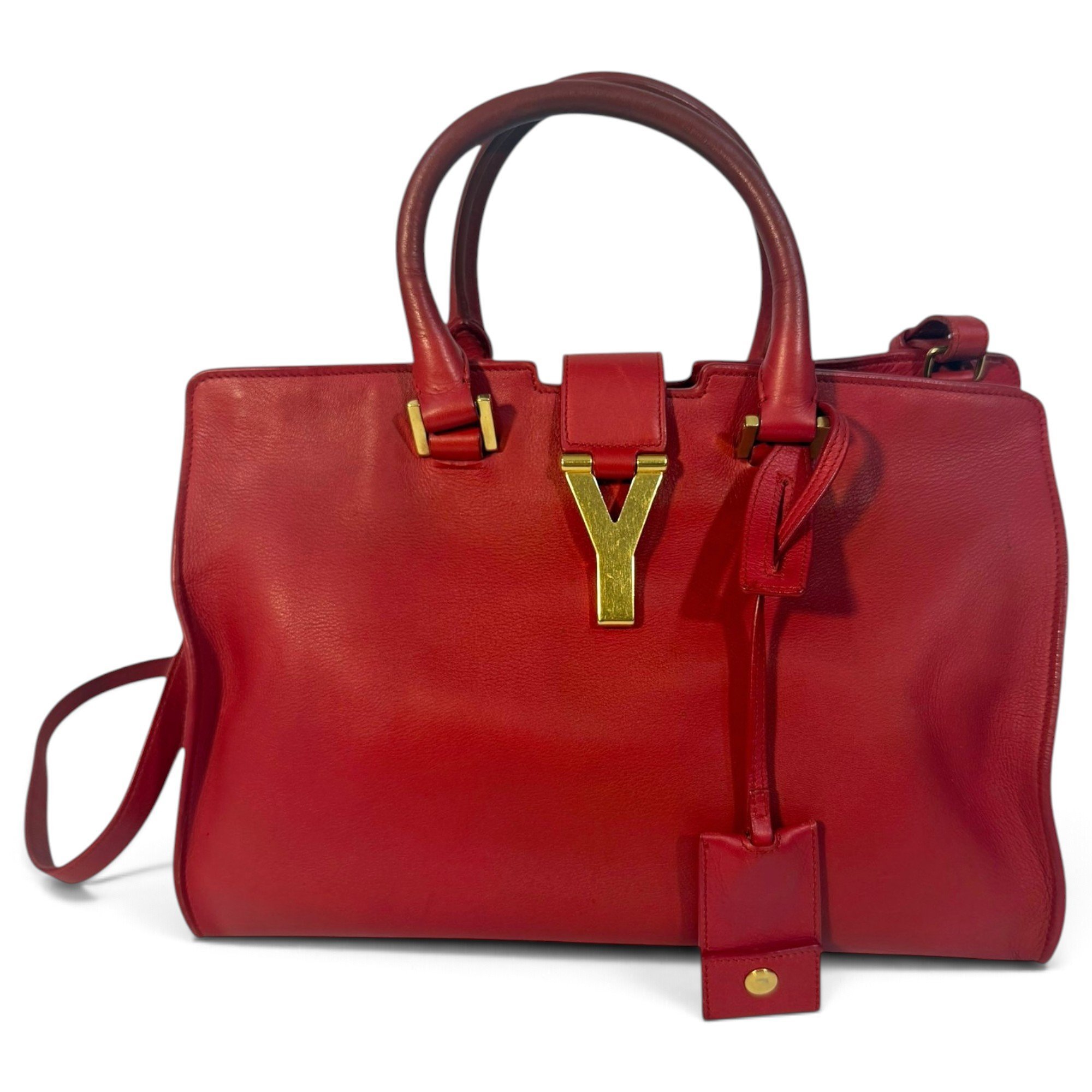 Y leather handbag