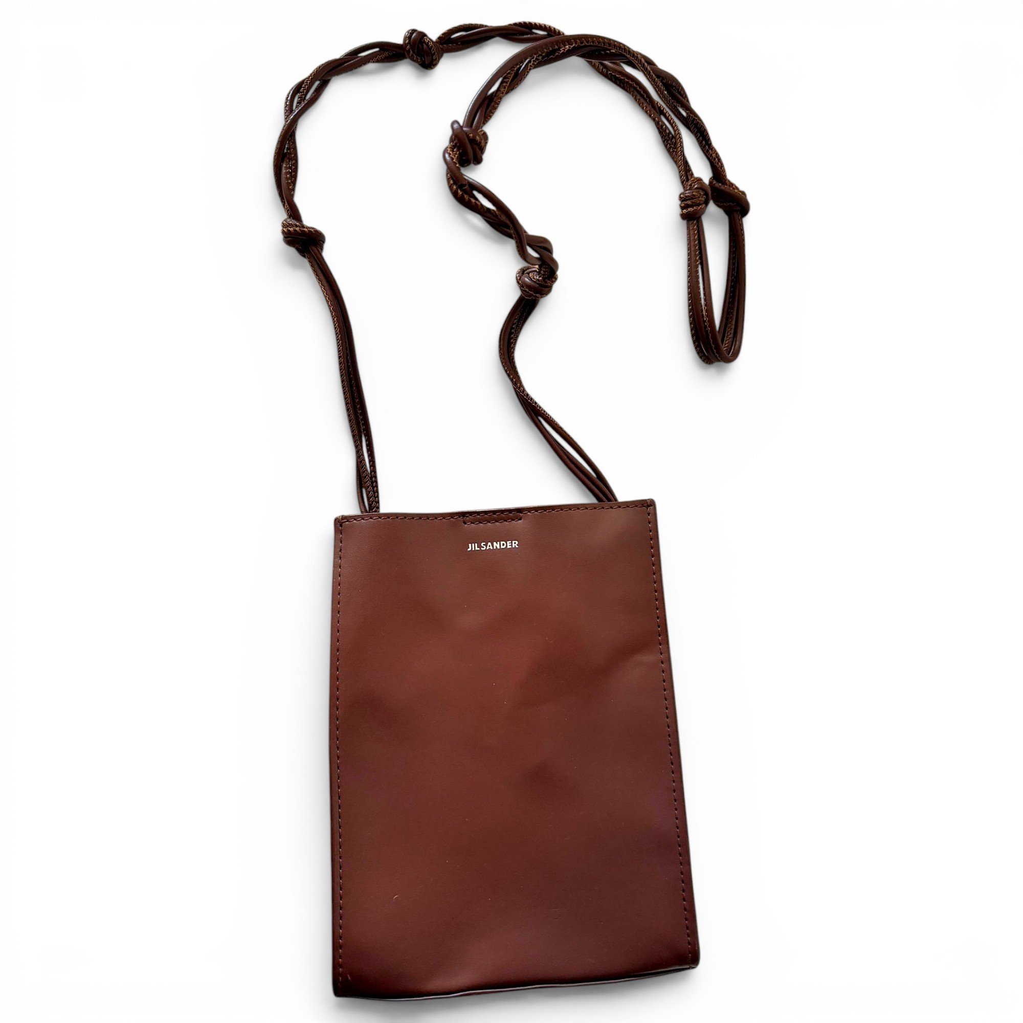 Tangle leather crossbody bag