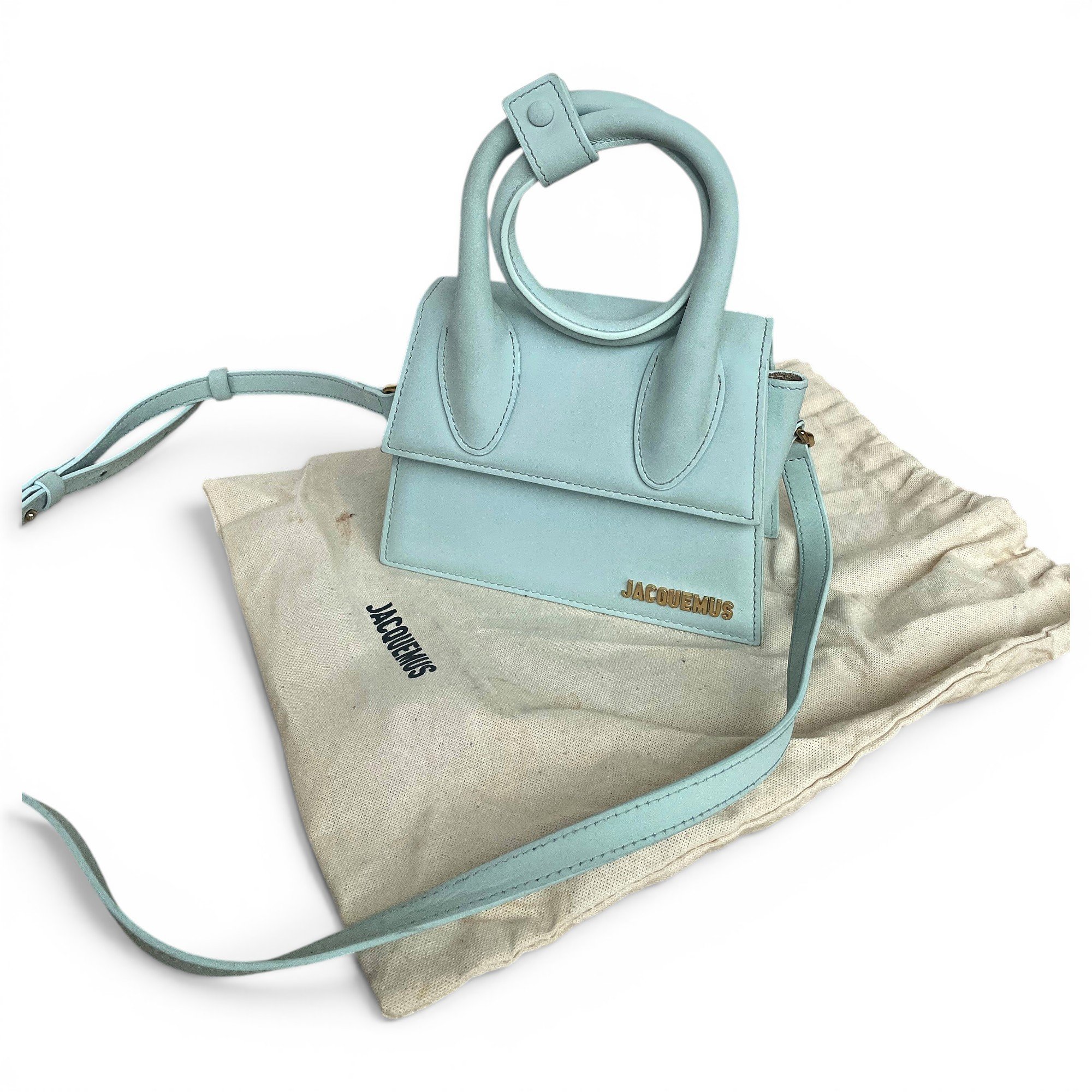 Le Chiquito Noeud leather crossbody bag