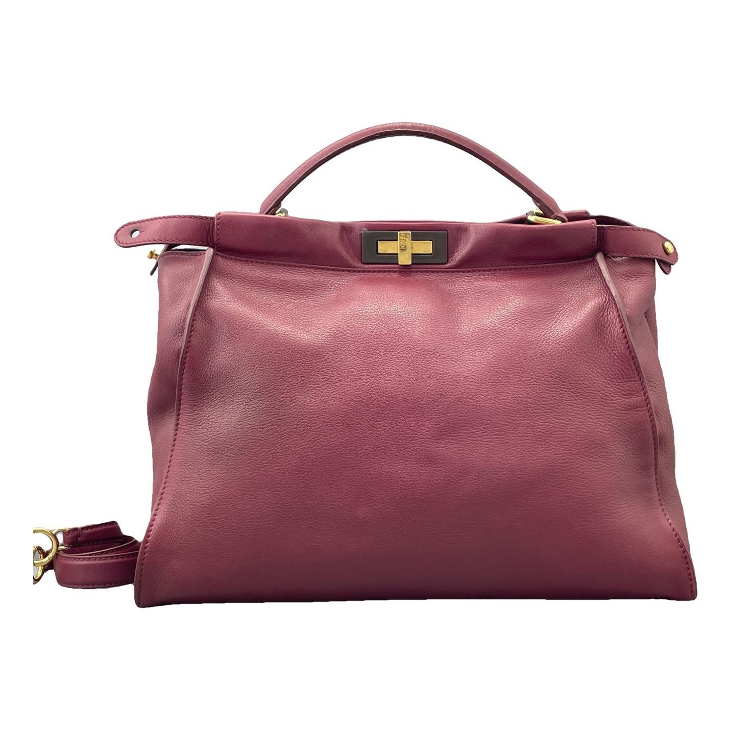 Peekaboo leather handbag