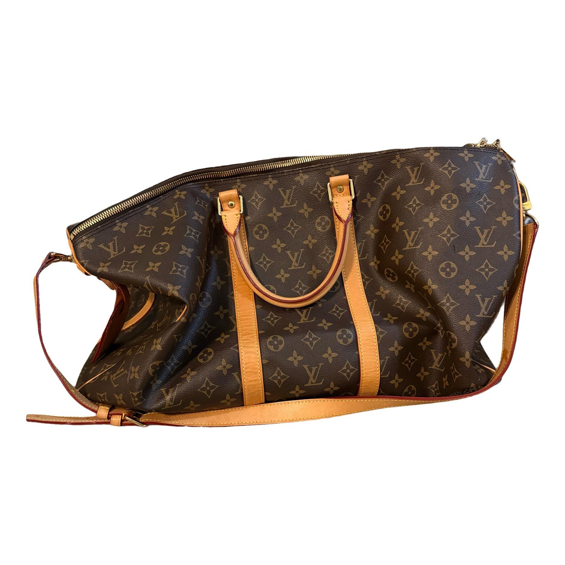 Keepall leather travel bag