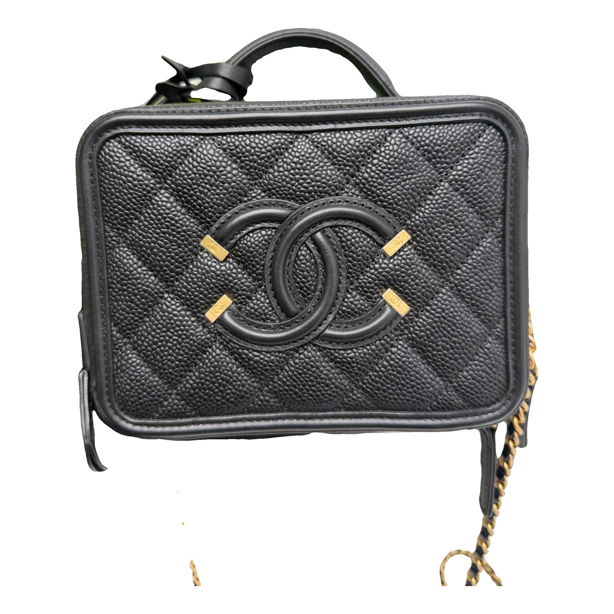 Vanity leather handbag