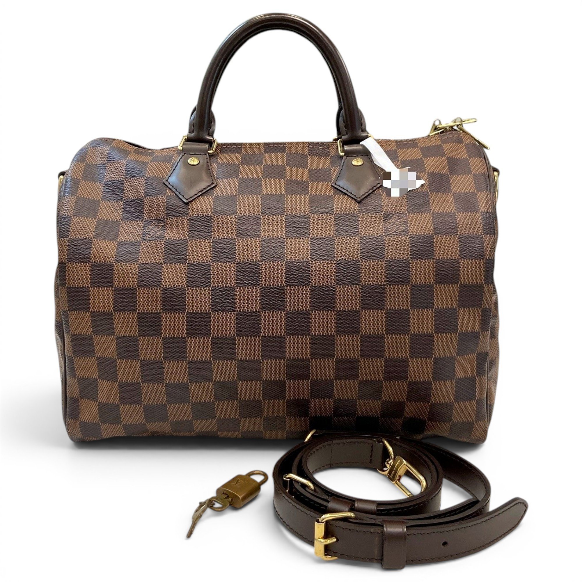 Speedy leather handbag