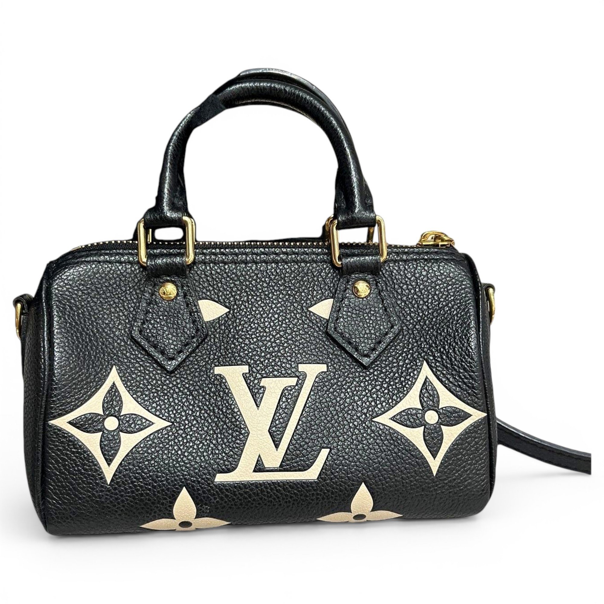 Nano Speedy / Mini HL leather handbag