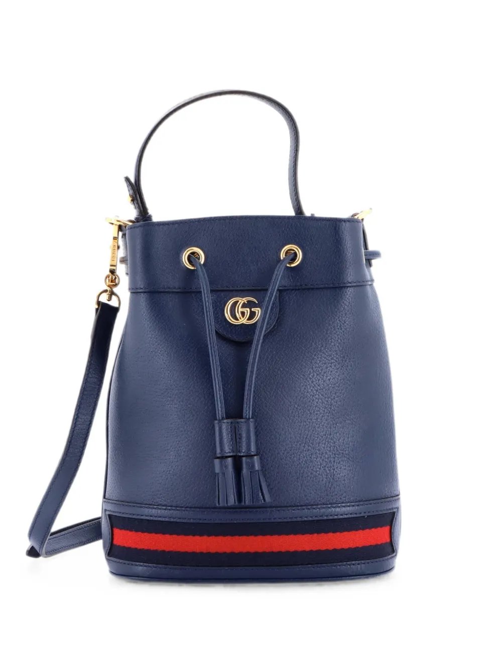 Ophidia Leather Small bucket bag