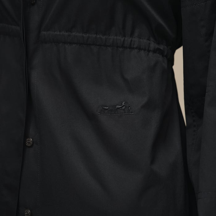 Noir Drawstring Shirt